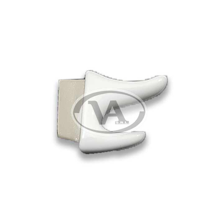 APS4U Percha Doble Clasico Embutir Blanco - Imagen 1