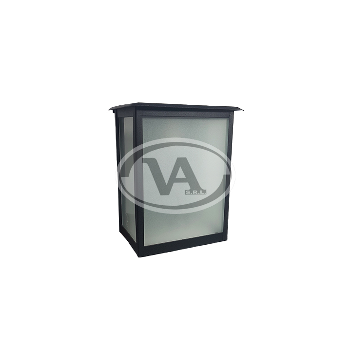 452 Farol Grande Rectangulo Vidrio Esmeril - Imagen 1