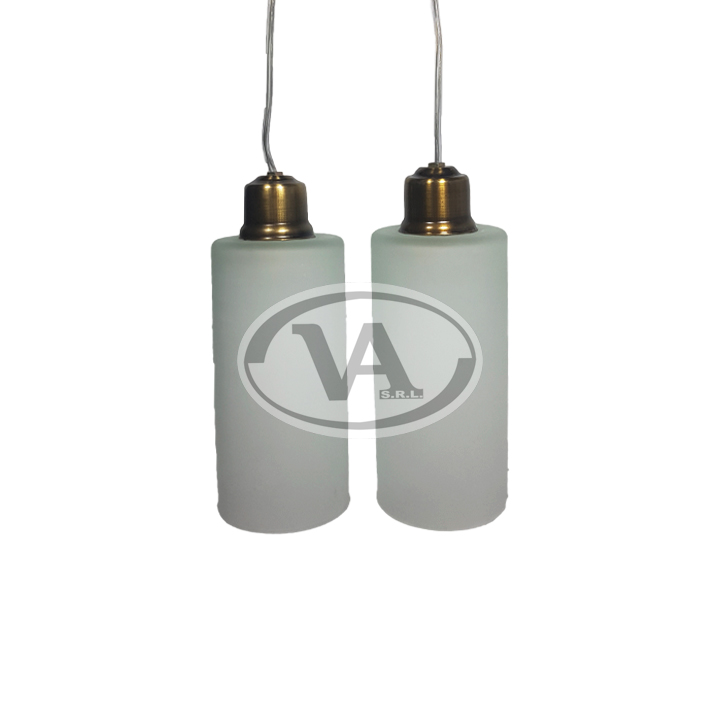 561a Colgante 2L. Cilindro oro mate - Imagen 1