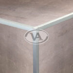 Esquinero Aluminio Atrim Quadra 10x10mm Cromo Mate - Imagen 2