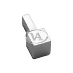 Esquinero Aluminio Atrim Quadra 10x10mm Cromo Mate
